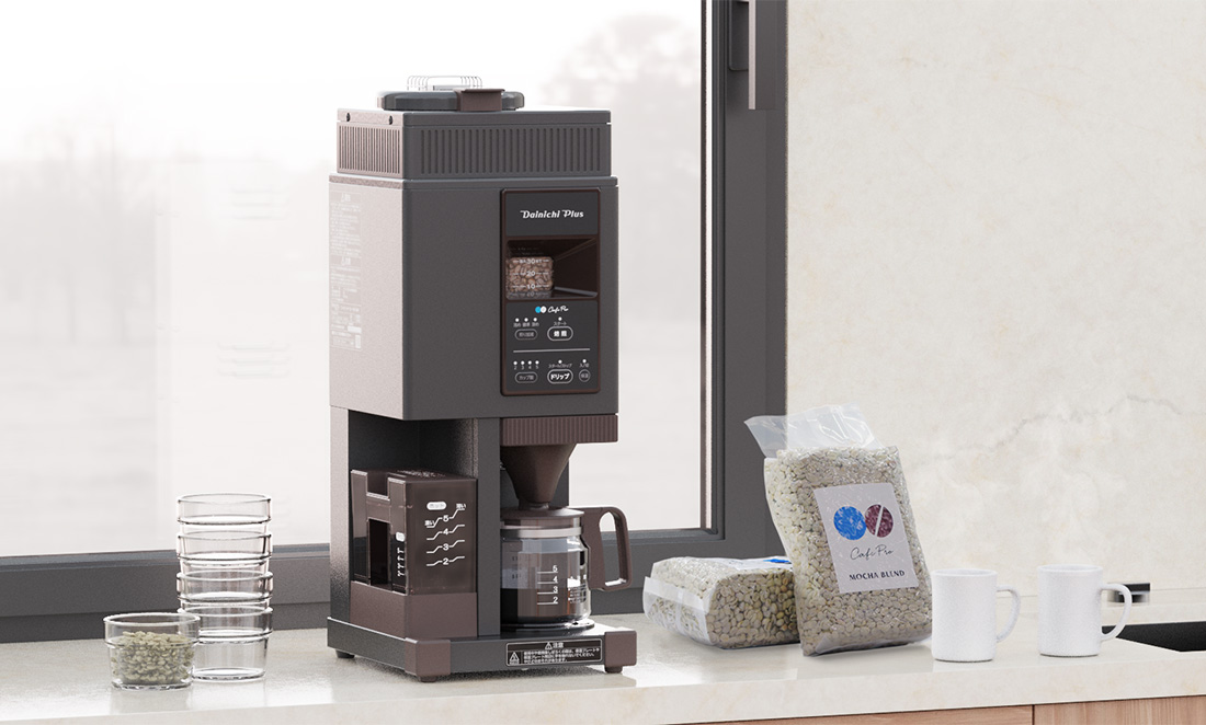 カフェロイド 定価38万8800円 焙煎機付き全自動コーヒーマシン 生産 